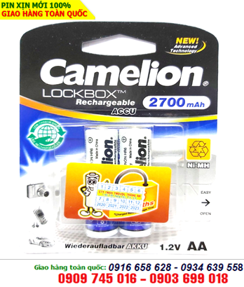 Pin sạc AA Camelion NH-AA2700LBP2 New Technology LockBox AA2700mAh 1.2V